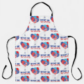 RED WHITE BLUE PATRIOTIC BALLOONS SCHORT (Voorkant)