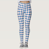 Red White Blue Patriotic Baseball Leggings (Voorkant)