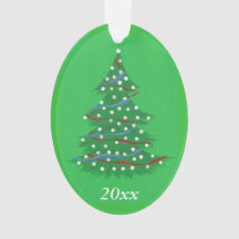 Red White Blue Patriotic kerstboomversieringen