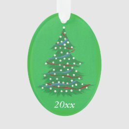 Red White Blue Patriotic kerstboomversieringen Ornament