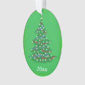 Red White Blue Patriotic kerstboomversieringen Ornament (voorkant)