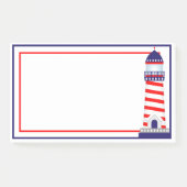 Red White Blue Patriotic Lighthouse Post-it Notes (Voorkant)