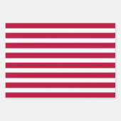 Red White Blue Patriottic USA Wrapping Paper Set (Voorkant 2)