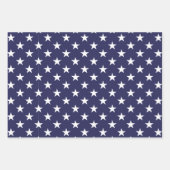 Red White Blue Patriottic USA Wrapping Paper Set (Voorkant)