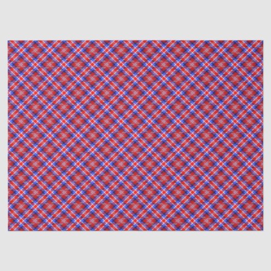 Red White Blue Pset Patriottic Retro Cool Tissuepapier (Voorkant)