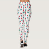 Red White Blue Rocket Pop Popsicle Patriotic USA Leggings (Achterkant)