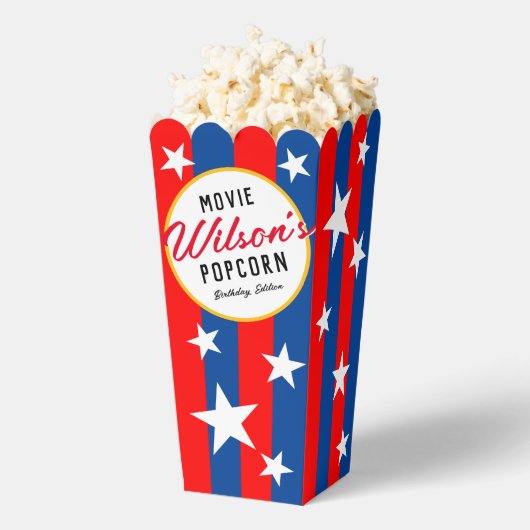 Red White Blue Special Event Film Night Popcorn Bedankdoosjes (Popped)