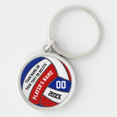 Red White Blue Specialized Volleyball Sleutelhange Sleutelhanger (Voorkant)