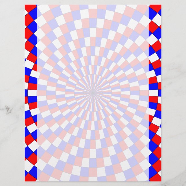 Red White Blue Spiral van Kenneth Yoncich (Voorkant)