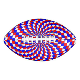 Red White Blue Spiral van Kenneth Yoncich American Football