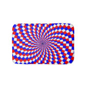 Red White Blue Spiral van Kenneth Yoncich Badmat (Voorkant)