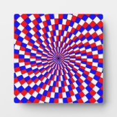 Red White Blue Spiral van Kenneth Yoncich Fotoplaat (Voorkant)
