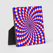 Red White Blue Spiral van Kenneth Yoncich Fotoplaat (Voorkant)