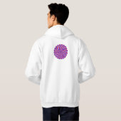 Red White Blue Spiral van Kenneth Yoncich Hoodie (Achterkant volledig)