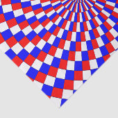 Red White Blue Spiral van Kenneth Yoncich Tissuepapier (Detail)