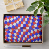 Red White Blue Spiral van Kenneth Yoncich Tissuepapier (Geschenk)