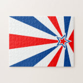 Red White Blue Star Frustrating Legpuzzel (Horizontaal)