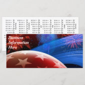 Red White Blue Stars en Fireworks 2012 Calendar (Voorkant / Achterkant)