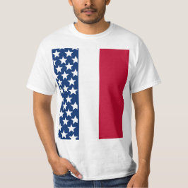 Red white blue stars happy Independence Day T-shirt