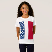 Red white blue stars happy Independence Day T-shirt (Voorkant volledig)