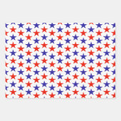 Red White Blue Stars Inpakpapier Vel (Voorkant 2)