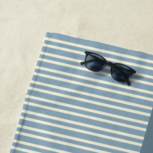 Red White Blue Stars Stripes Floral Block print  Strandlaken (In situ)