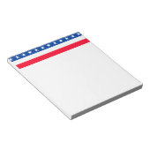Red White Blue Stars Stripes Patriotic Notitieblok (Schuin)