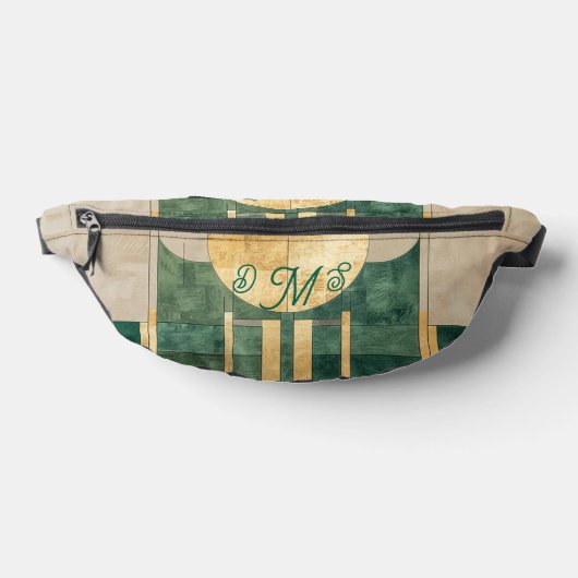 Red White Blue Stripe Two-Sided Print Fanny-Pack Heuptasje (Liggend)