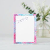 Red White Blue Stropdas-Dye STEMMING briefkaart (Staand voorkant)