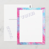 Red White Blue Stropdas-Dye STEMMING briefkaart (Voorkant / Achterkant)