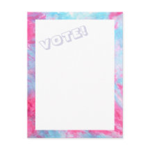 Red White Blue Stropdas-Dye STEMMING briefkaart