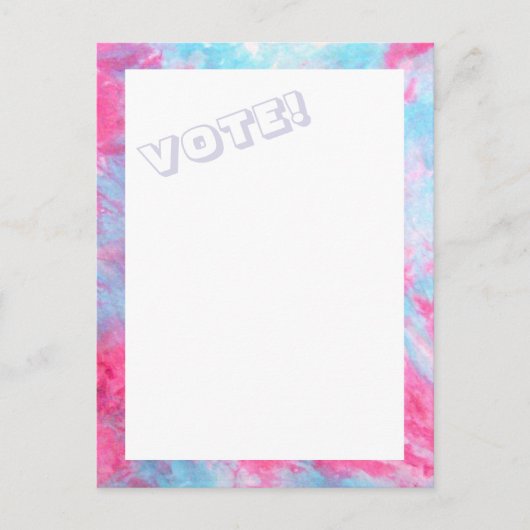 Red White Blue Stropdas-Dye STEMMING briefkaart (Voorkant)