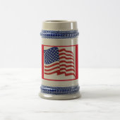 Red White Blue US vlag Patriotic Beer Stein Bierpul (Center)