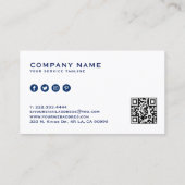 Red White & Blue-USA Flag Stars And Stripes Visitekaartje (Achterkant)