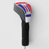 Red White Blue USA Golf Driver Hoesje Golfheadcover (Schuin)
