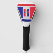 Red White Blue USA Golf Driver Hoesje Golfheadcover (Voorkant)