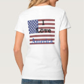 Red White Blue USA vlag Patriotic Liberty Tshirt 5 (Achterkant)