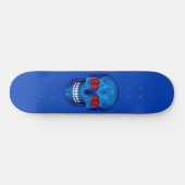 Red White Blue USA Zombie Skull Skateboard (Horizontaal)