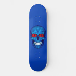 Red White Blue USA Zombie Skull Skateboard