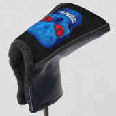 Red White Blue USA Zombie    SkullPutter Hoesjes Golfheadcover (3/4 voorkant)