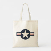 Red White Blue USAAF-insignia Star Bars Tote Bag (Achterkant)