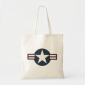 Red White Blue USAAF-insignia Star Bars Tote Bag (Voorkant)