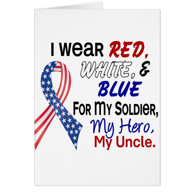 Red White Blue voor mijn oom (Voorkant)