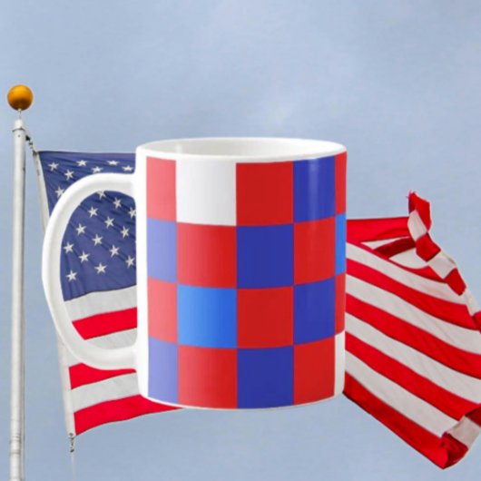 Red, White & Bold – Independence Day Coffee Mug Koffiemok