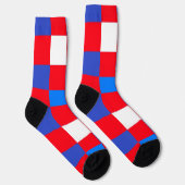 Red, White & Bold – Patriotic Crew Socks Sokken (Rechts)