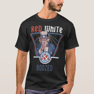 Red White Boozed Drink Gift Funny Drink T-shirt