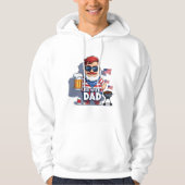 Red White & Brew Dad Comic T-shirt Print (Voorkant)
