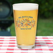 Red White & Brew Vuurwerk 4 juli Bierpint Glas