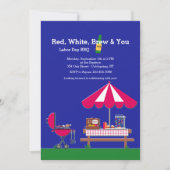 Red White Brew & You Invitation Kaart (Voorkant)