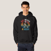 Red White & Bruh Vist kunst Hoodie (Voorkant volledig)